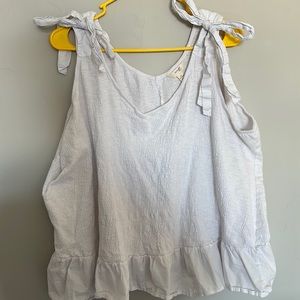 White tank blouse